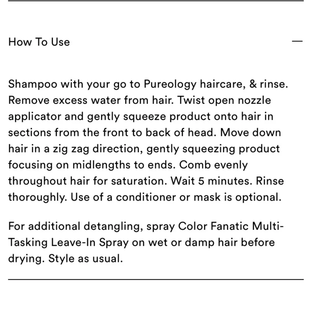 💆‍♀️ NWOB Pureology Color Fanatic Top Coat + Sheer in Clear Mini 1 oz